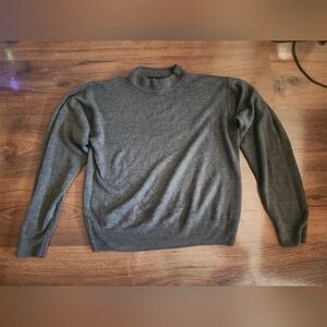 SAG Harbor Petite Grey Sweater 100% Acrylic Size Petite Medium